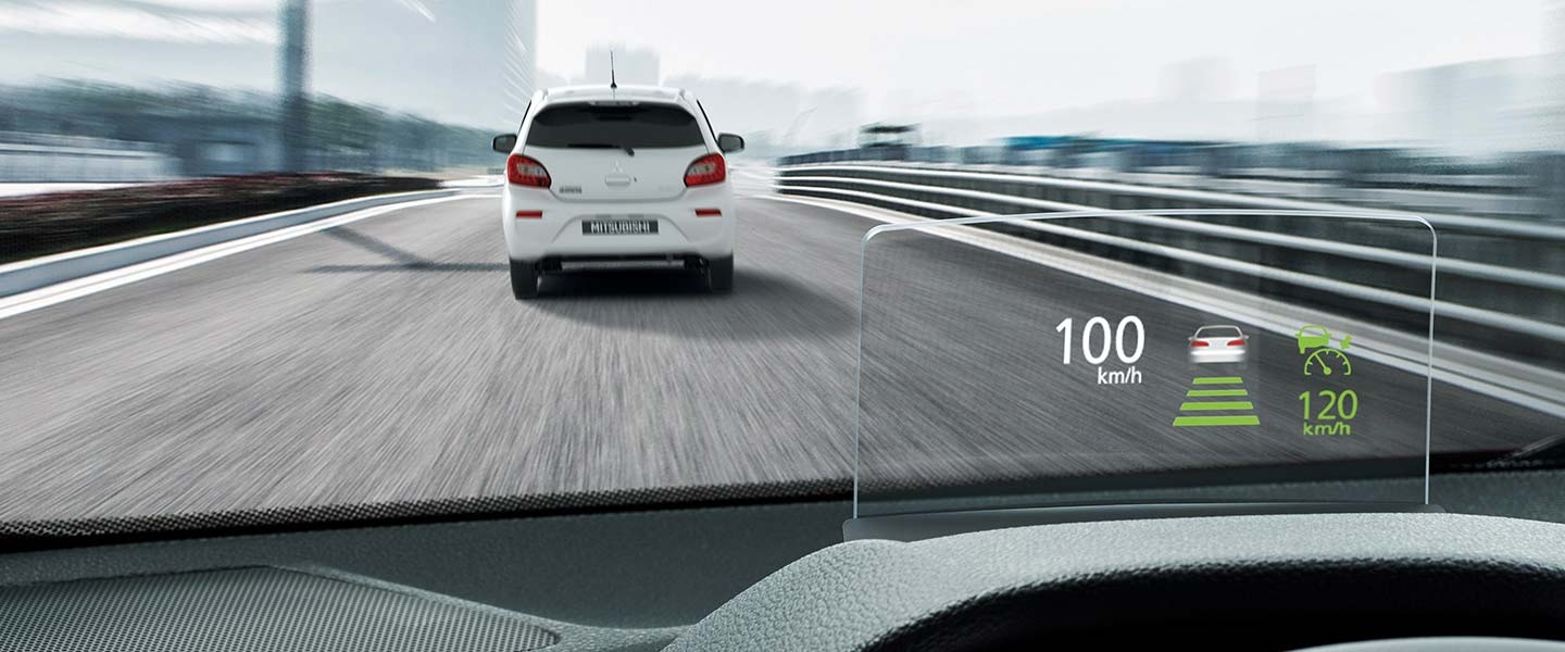 Affichage à tête haute du Mitsubishi Eclipse Cross 2026.